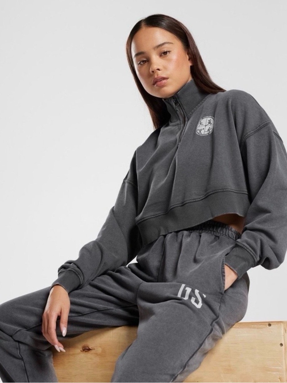 Gymshark Quarter Zip Jogger Set